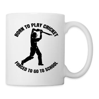 Slogan de cricket Équipe de fans de cricket Cadeau de cricket - Mug blanc - blanc - Droite