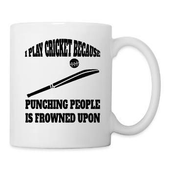 Kricket Team Cricket Spruch Geschenk Kricketfan - Tasse - Weiß - Rechts