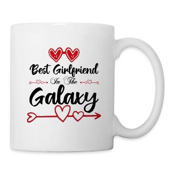 Best Girlfriend In the galaxy. La meilleur copine. - Mug blanc - blanc - Droite