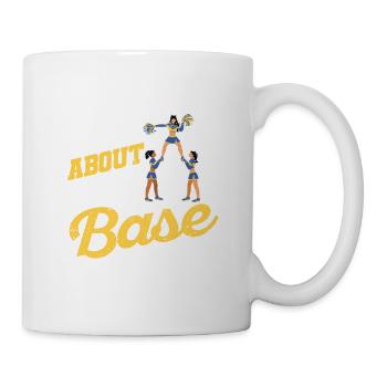 Cheer Cheerleading Alles über diese Basis - Tasse - Weiß - Rechts