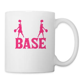All About That Base Cheerleading Design, Cheer - Mug - white - Right