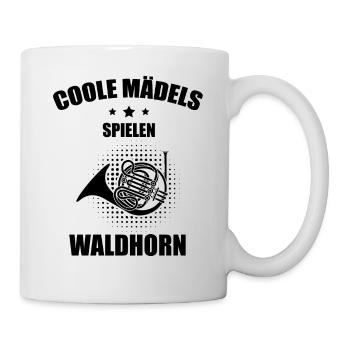Waldhorn Waldhornspieler Waldhornist - Tasse - Weiß - Rechts
