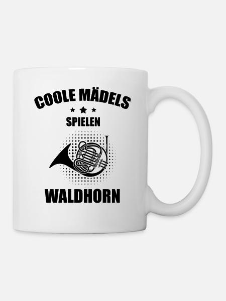 Waldhorn Waldhornspieler Waldhornist - Tasse - Weiß