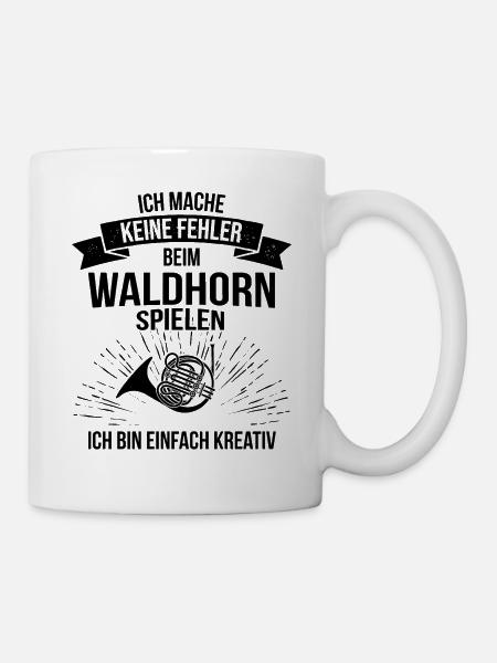 Waldhorn Waldhornspieler Waldhornist - Tasse - Weiß
