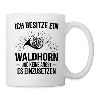 Waldhorn Waldhornspieler Waldhornist - Tasse - Weiß - Rechts