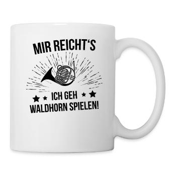 Waldhorn Waldhornspieler Waldhornist - Tasse - Weiß - Rechts