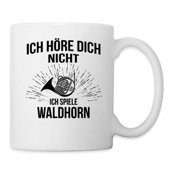 Waldhorn Waldhornspieler Waldhornist - Tasse - Weiß - Rechts