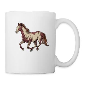 Drawing of a Paint Horse - Mug - white - Right