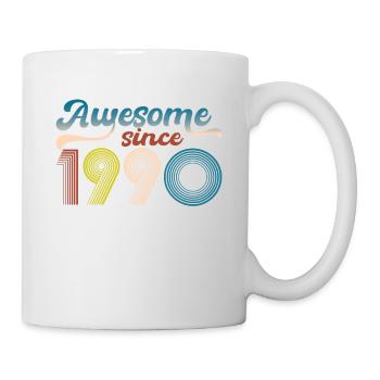 Vintage 1990 Retro Bitrthday Edition Limitée - Mug blanc - blanc - Droite