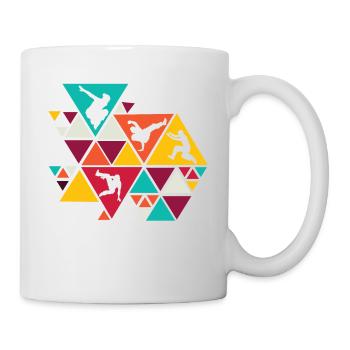Parkour, Freerunning, Street Workout, Acrobatic - Tasse - Weiß - Rechts
