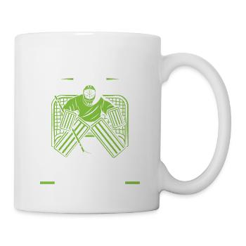 Eishockey Tormann Goalie , Eis Hockey - Tasse - Weiß - Rechts