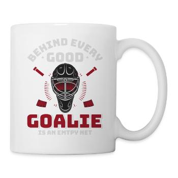 Eishockey Tormann Goalie , Eis Hockey - Tasse - Weiß - Rechts