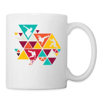 Parkour, Freerunning, Street Workout, Acrobatic - Tasse - Weiß - Rechts