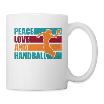 Équipe de handball, club, entraîneur, entraîneur, joueur - Mug blanc - blanc - Droite