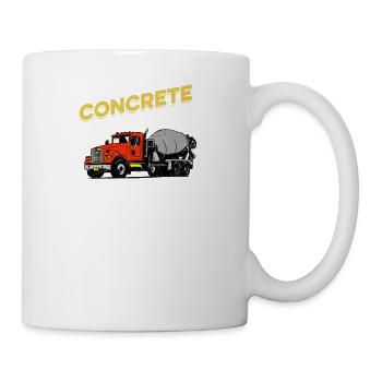 Concrete Finisher Worker Gift Cement Mixer Truck - Mug - white - Right