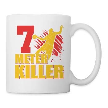 Équipe de handball, club, entraîneur, entraîneur, joueur - Mug blanc - blanc - Droite