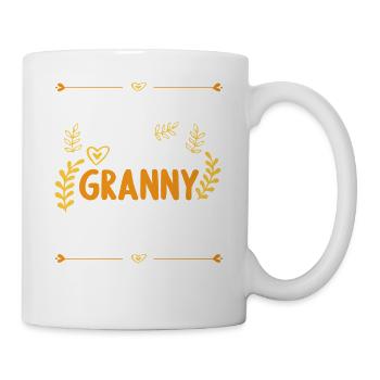 Ich Habe Eine Verrückte Enkel-Enkelin-Oma - Tasse - Weiß - Rechts