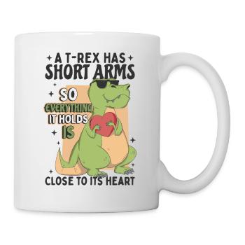 Niedlicher TRex - Tasse - Weiß - Rechts