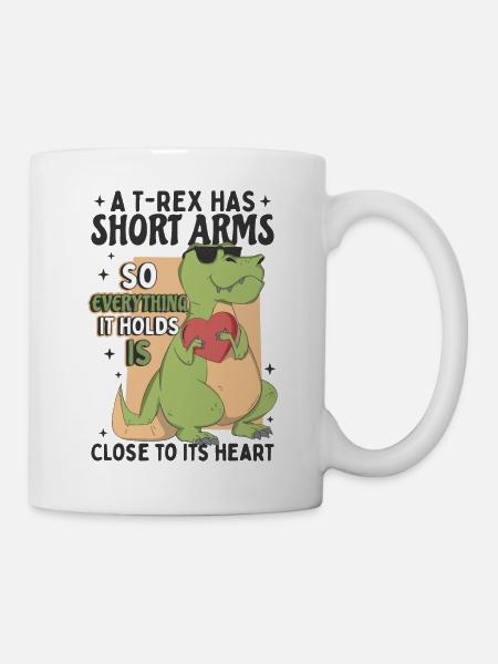 Niedlicher TRex - Tasse - Weiß