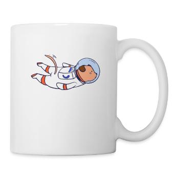 dog science universe galaxy - Mug - white - Right