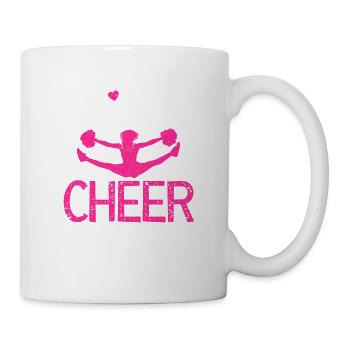 Cheerleading - Eat Sleep Cheer Repeat Cheerleader - Tasse - Weiß - Rechts