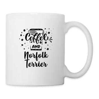 Norfolk Terrier - Tasse - Weiß - Rechts