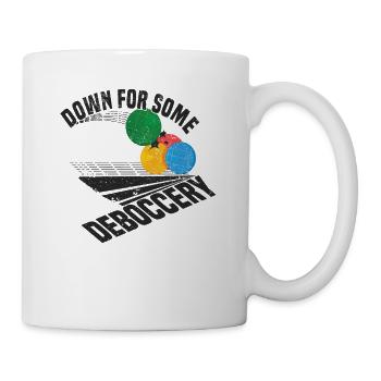 Boccia Petanque Boule Bocciaspieler Lyonnais - Tasse - Weiß - Rechts