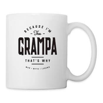 Because I'm The Grampa That's Why Funny - Mug - white - Right