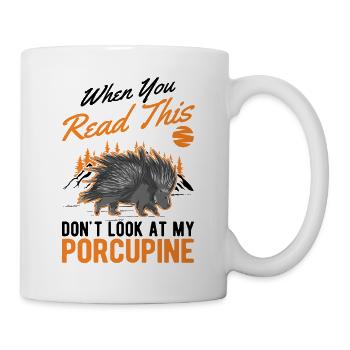 Porcupine lover Porcupine - Mug - white - Right