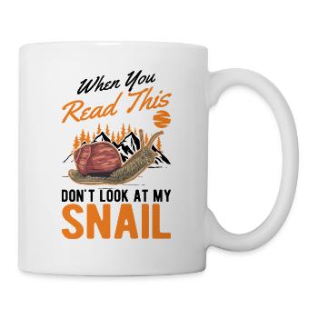 Escargot Cadeau Vignoble Escargot - Mug blanc - blanc - Droite
