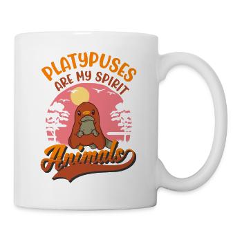 Schnabeltier Spirit Animal Platypus - Tasse - Weiß - Rechts