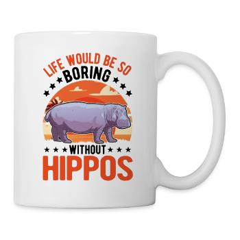 Hippo Gift Hippo Hippo - Mug - white - Right