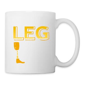 Just Lost A Leg Not My Soul Cool Retro Prosthesis - Mug - white - Right