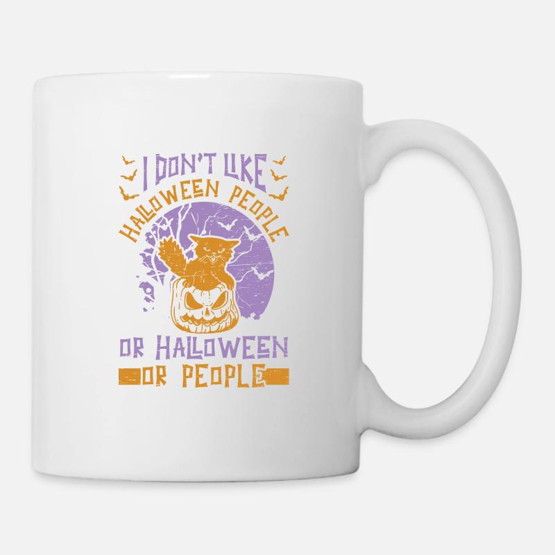 Halloween Cat Propriétaire Chaton animal de compagnie - Mug blanc - blanc