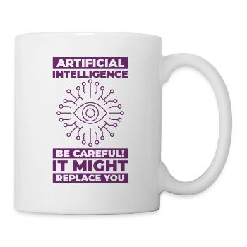 AI Maschinelles Lernen Computer Geek Technologie - Tasse - Weiß - Rechts