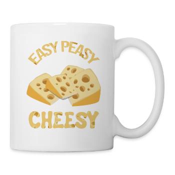 Gouda design pour fromagerie laitière et fromage Gouda - Mug blanc - blanc - Droite