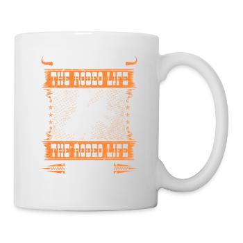 Bull Rider Didnt Choose The Rodeo Life, Bull - Tasse - Weiß - Rechts