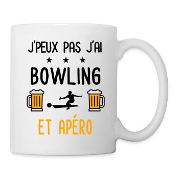 J'peux pas j'ai bowling apéro - Mug blanc - blanc - Droite