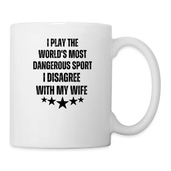 Funny My Wife Jokes Dad Jokes Gift - Mug - white - Right
