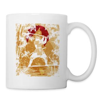 Samouraï Art Japonais Vintage Fighter Rétro - Mug blanc - blanc - Droite