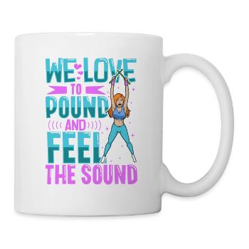 We love to pound - Pound Fitness - Mug - white - Right