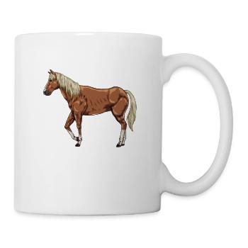 Drawing of a Haflinger - Mug - white - Right