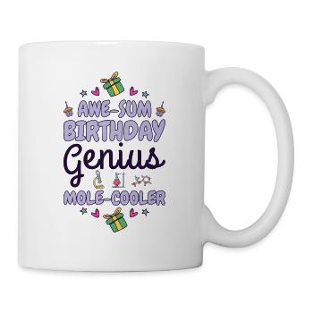 Wissenschaft Thema Geburtstagsfeier Chemie - Tasse - Weiß - Rechts