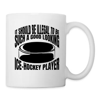 Eishockey Wintersport Eishockeyteam Geschenk - Tasse - Weiß - Rechts
