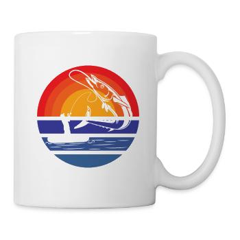 Fishing Fishing Fishing Fishing Fishing Fishing hooks - Mug - white - Right