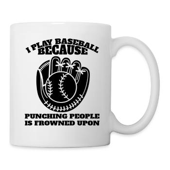 Jeu de baseball Cadeau de baseball Amateurs de baseball - Mug blanc - blanc - Droite