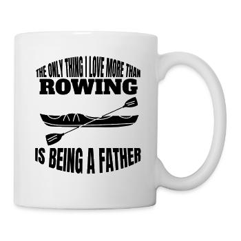 Père rameur Club d’aviron Papa Aviron Papa Aviron - Mug blanc - blanc - Droite