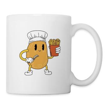 Cuisson de pommes de terre Fast-food Snack Français frites cuisson - Mug blanc - blanc - Droite
