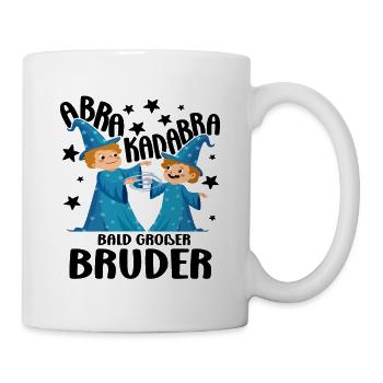 Bald Großer Bruder Zauberer Geschwister Nachwuchs - Tasse - Weiß - Rechts