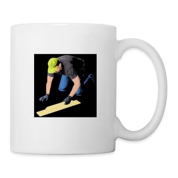 Respect The Concrete Finisher Funny Masonry Cool - Mug - white - Right